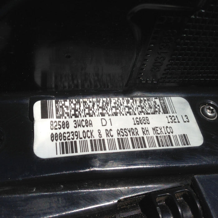 Chapa Puerta Trasera Derecha Nissan Note Del 2014 Al 2018
