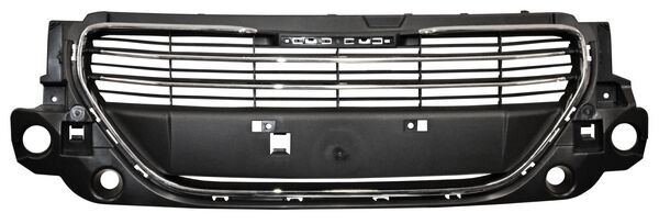 Parrilla Peugeot 301 2013, 2014, 2015, 2016, 2017 Negra, Con Moldura Cromada
