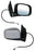 Espejo para Dodge Caravan & para Chrysler Town & Country 2008, 2009, 2010, 2011, 2012, 2013, 2014, 2015, 2016, 2017, 2018, 2019, 2020 Electrico con Desempañador, con Direccional, Cromado 7 Pines Derecho
