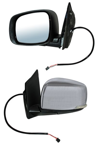 Espejo para Dodge Caravan & para Chrysler Town & Country 2008, 2009, 2010, 2011, 2012, 2013, 2014, 2015, 2016, 2017, 2018, 2019, 2020 Electrico con Desempañador, con Direccional, Cromado 7 Pines Izquierdo