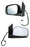 Espejo para Dodge Caravan & para Chrysler Town & Country 2008, 2009, 2010, 2011, 2012, 2013, 2014, 2015, 2016, 2017, 2018, 2019 Electrico, Cromado, con Desempañador, con Direccional, con Sensor Punto Ciego, de 9 Pines Izquierdo