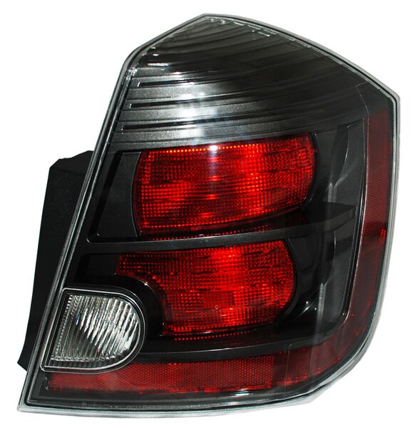 Calavera para Nissan Sentra 2010, 2011, 2012 SE-R, Oscura, Con Arnes, Derecha