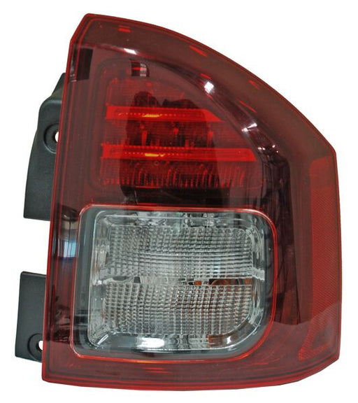 Calavera para Jeep Compass 2014, 2015, 2016, 2017 Oscura, Con Arnes, Derecha