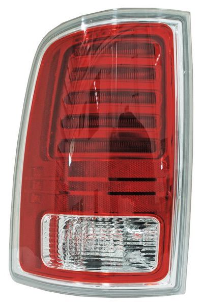 Calavera para Dodge Ram 2013, 2014, 2015, 2016, 2017, 2018 - LEDS, Filo Cromado, Con Arnes, Izquierda