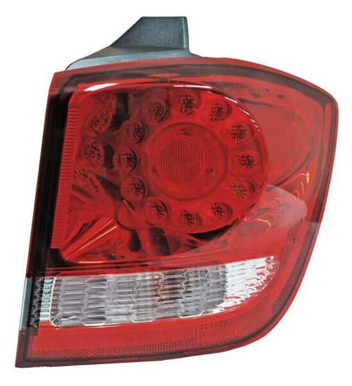 Calavera para Dodge Journey 2011, 2012, 2013, 2014, 2015, 2016, 2017, 2018, 2019, 2020 - Exterior, Clara, Con LEDS, Derecha