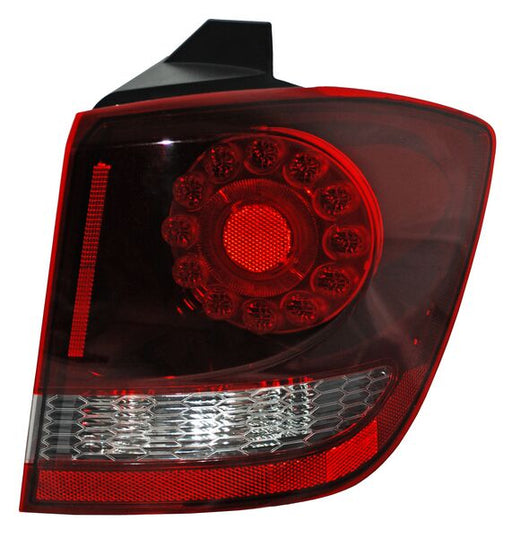 Calavera para Dodge Journey 2011, 2012, 2013, 2014, 2015, 2016, 2017, 2018, 2019, 2020 Exterior Oscura, con LEDS - Derecha