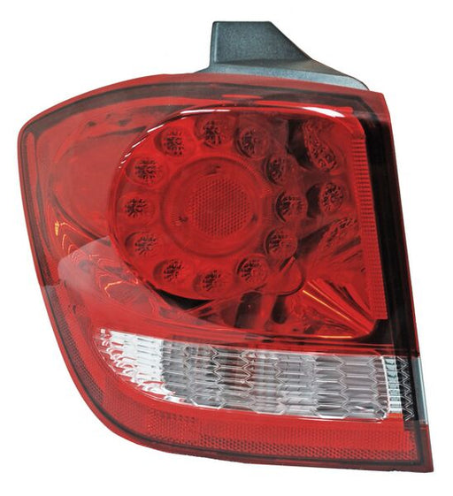 Calavera para Dodge Journey 2011, 2012, 2013, 2014, 2015, 2016, 2017, 2018, 2019, 2020 - Exterior, Clara, Con LEDS, Izquierda