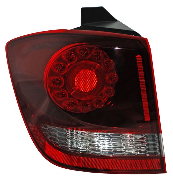 Calavera para Dodge Journey 2011, 2012, 2013, 2014, 2015, 2016, 2017, 2018, 2019, 2020 Exterior Oscura, con LEDS - Izquierda
