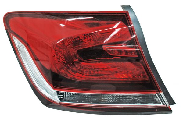 Calavera para Honda Civic 2013, 2014, 2015 (Sedan, 4 Puertas) Exterior, Con Focos, Izquierda