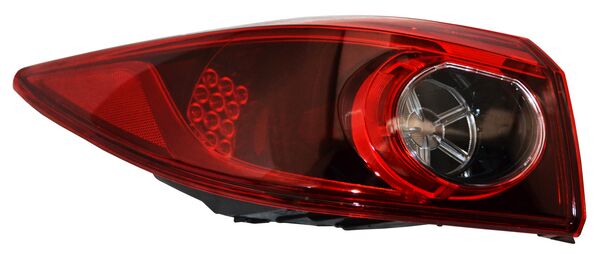 Calavera para Mazda 3, Mazda3 2014, 2015, 2016, 2017, 2018 (Sedan, 4 Puertas) Exterior, LEDS Izquierda