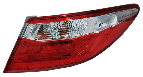 Calavera para Toyota Camry 2015, 2016, 2017 - Exterior, Clara, Con Focos, Derecha