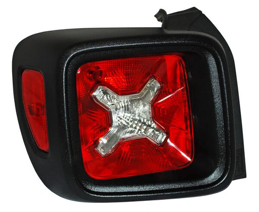 Calavera para Jeep Renegade 2017, 2018, 2019, 2020, 2021, 2022 - LEDS, Bisel Negro, Izquierda
