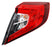 Calavera para Honda Civic 2016, 2017, 2018, 2019, 2020, 2021 (Sedan, 4 Puertas) Exterior, Con Foco, Derecha
