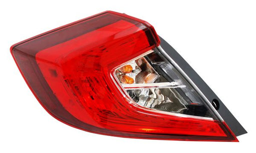 Calavera para Honda Civic 2016, 2017, 2018, 2019, 2020, 2021 (Sedan, 4 Puertas) Exterior, Con Foco, Izquierda
