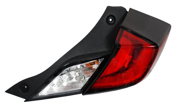 Calavera Derecha para Honda Civic 2016, 2017, 2018, 2019, 2020 - Coupe, 2 puertas, Exterior, con Arnes