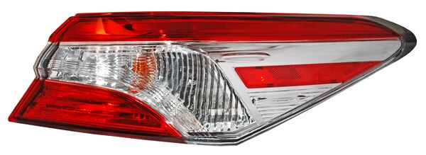 Calavera para Toyota Camry 2018, 2019, 2020, 2021, 2022, 2023, 2024 "L, LE" Exterior, Clara, Con Arnes, Derecha