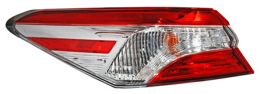 Calavera para Toyota Camry 2018, 2019, 2020, 2021, 2022, 2023, 2024 "L, LE" Exterior, Clara, Con Arnes, Izquierda