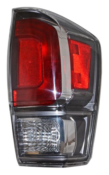 Calavera para Toyota Tacoma 2020, 2021, 2022 - Filo Gris, Cromado, con Foco, Derecha