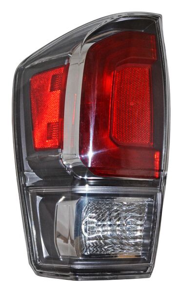Calavera para Toyota Tacoma 2020, 2021, 2022 - Filo Gris, Cromado, con Foco, Izquierda