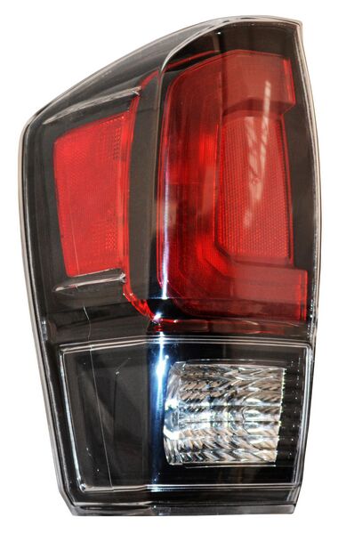 Calavera para Toyota Tacoma 2020, 2021, 2022 - Filo Negro, con Focos, Izquierda