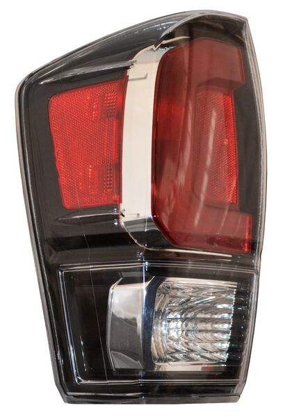 Calavera para Toyota Tacoma 2019, 2020, 2021, 2022, 2023, 2024 - Filo Negro, Cromado, con Focos, Izquierda