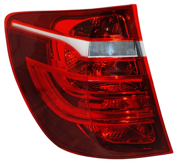 Calavera para BMW X3 2011, 2012, 2013, 2014, 2015, 2016, 2017 Exterior, Sin Arnes Rojo, Blanco, Ambar - Izquierda