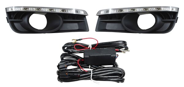 Parrilla para Chevrolet Cruze 2010, 2011, 2012, 2013, 2014, 2015, 2016 - Para Faro Niebla con LEDS Juego