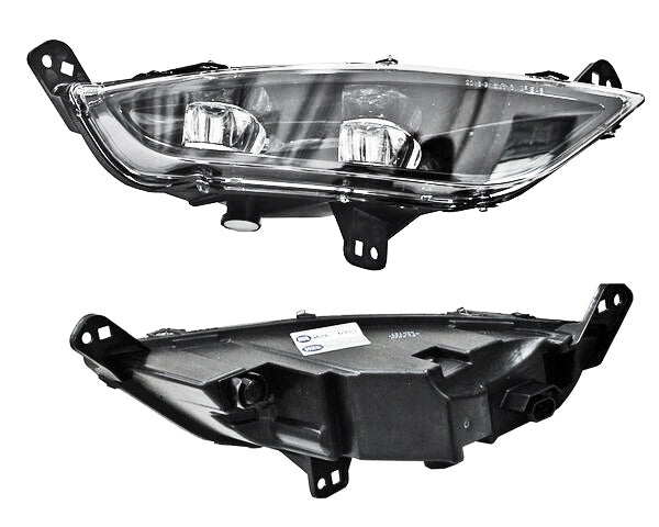 Faro Niebla para Chrysler 2015, 2016 - Fondo Negro con Foco Izquierdo