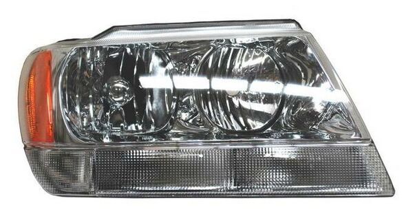 Faro para Grand Cherokee 1999, 2000, 2001, 2002, 2003, 2004 Fondo Cromado Cuarto Blanco Derecho