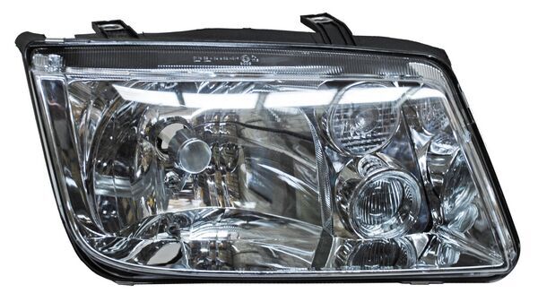 Faro para Volkswagen Jetta 1999, 2000, 2001, 2002, 2003, 2004, 2005, 2006, 2007 Cuarto Blanco Con Lupa, Derecho
