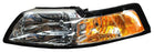 Faro para Ford Mustang 1999, 2000, 2001, 2002, 2003, 2004 Fondo Cromado - Izquierdo