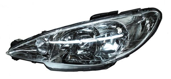 Faro para Peugeot 206 2003, 2004, 2005, 2006, 2007, 2008, 2009 Liso Doble As Izquierdo