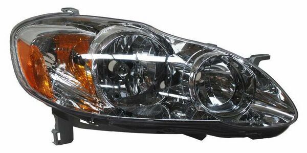 Faro para Toyota Corolla 2005, 2006, 2007, 2008 Fondo Cromado - Derecho