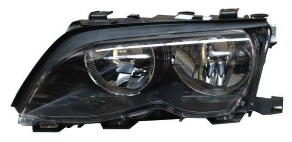 Faro para BMW Serie 3 2002, 2003, 2004, 2005 Fondo Negro Izquierdo