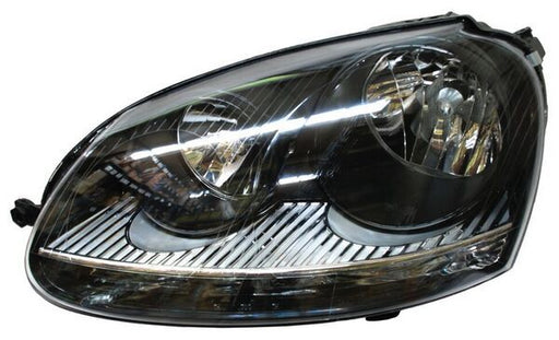 Faro para Volkswagen Bora 2006, 2007, 2008, 2009, 2010 Fondo Negro, Izquierdo