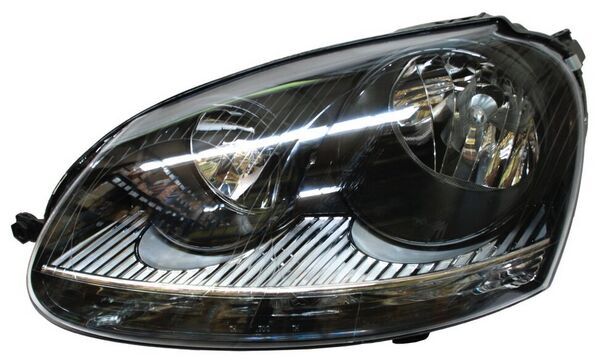 Faro para Volkswagen Bora 2006, 2007, 2008, 2009, 2010 Fondo Negro, Izquierdo
