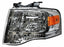 Faro para Ford Expedition 2007, 2008, 2009, 2010, 2011, 2012, 2013, 2014 Fondo Cromado - Izquierdo