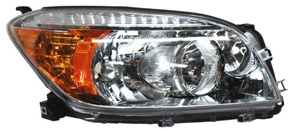 Faro para Toyota Rav4 2006, 2007, 2008 Fondo Cromado - Derecho