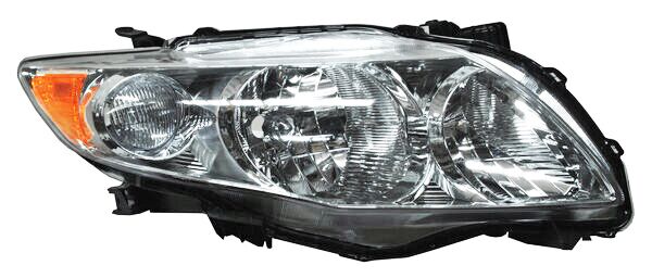 Faro para Toyota Corolla 2009, 2010 Fondo Cromado - Derecho