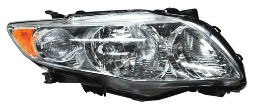 Faro para Toyota Corolla 2009, 2010 Fondo Cromado - Derecho