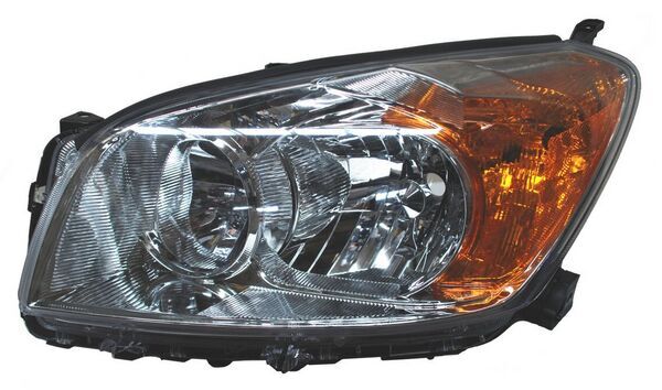 Faro para Toyota Rav4 2009, 2010, 2011, 2012 Fondo Cromado Izquierdo