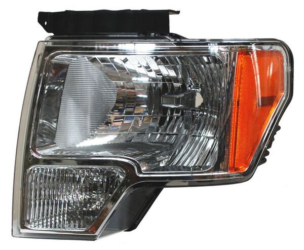 Faro para Camioneta Ford 2009, 2010, 2011, 2012, 2013, 2014 Lobo Fondo Cromado - Izquierdo