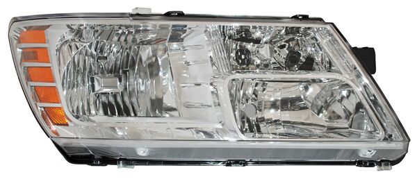 Faro para Dodge Journey 2009, 2010, 2011, 2012, 2013, 2014, 2015, 2016, 2017, 2018, 2019, 2020 - Fondo Cromado - Derecho