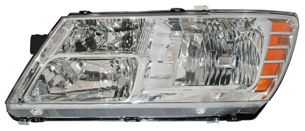 Faro para Dodge Journey 2009, 2010, 2011, 2012, 2013, 2014, 2015, 2016, 2017, 2018, 2019, 2020 - Fondo Cromado - Izquierdo