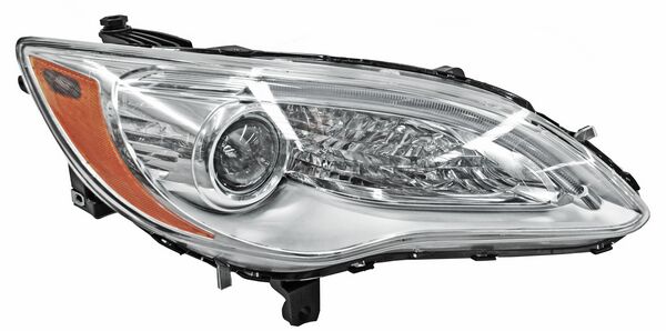 Faro para Chrysler 2011, 2012, 2013, 2014 - Fondo Cromado - Derecho