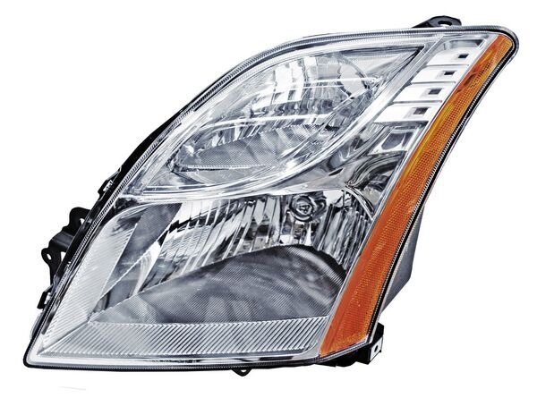 Faro para Nissan Sentra 2010, 2011, 2012 - Fondo Cromado Izquierdo
