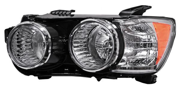Faro para Chevrolet Sonic 2012, 2013, 2014, 2015, 2016 Ltz Con Aros Cromados Con Reflejante Ambar Izquierdo