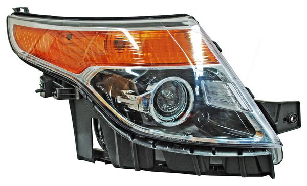 Faro para Ford Explorer 2011, 2012, 2013, 2014, 2015 - Filo Cromado - Derecho