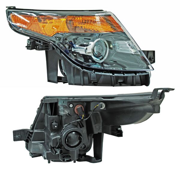 Faro para Ford Explorer 2011, 2012, 2013, 2014, 2015 - Filo Negro Derecho