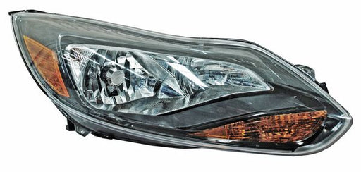 Faro para Ford Focus 2012, 2013, 2014 - Fondo Negro, Derecho